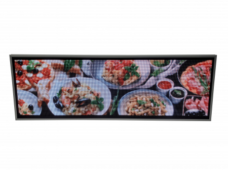 Reclama luminoasa LED pentru FAST FOOD, dimensiuni 1690mm x 570mm, model full color [5]