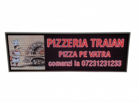 Reclama luminoasa LED pentru FAST FOOD, dimensiuni 1690mm x 570mm, model full color [2]