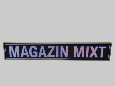RL2330X410MAGP5 Reclama luminoasa LED pentru MAGAZIN ALIMENTAR, model full color, dimensiuni 2330mm x 410mm, P5 [2]