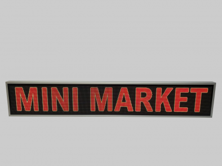 RL2330X410MAGP5 Reclama luminoasa LED pentru MAGAZIN ALIMENTAR, model full color, dimensiuni 2330mm x 410mm, P5 [1]