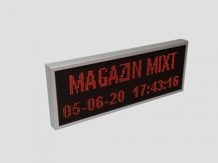 Reclama luminoasa LED pentru MAGAZIN, dimensiuni 1050mm x 410mm, P10 LED-uri rosii [9]