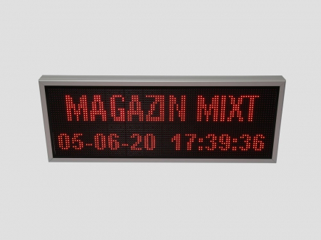 Reclama luminoasa LED pentru MAGAZIN, dimensiuni 1050mm x 410mm, P10 LED-uri rosii [3]