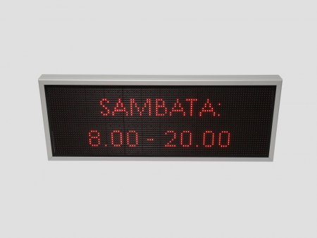 Reclama luminoasa LED pentru MAGAZIN, dimensiuni 1050mm x 410mm, P10 LED-uri rosii [8]