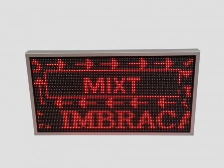 Reclama luminoasa LED pentru MAGAZIN, dimensiuni 1050mm x 570mm, P10 LED-uri rosii [2]