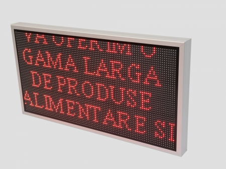 Reclama luminoasa LED pentru MAGAZIN, dimensiuni 1050mm x 570mm, P10 LED-uri rosii [3]