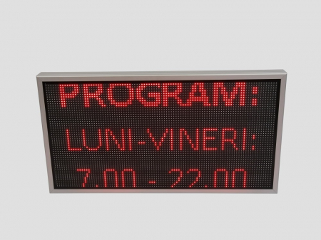 Reclama luminoasa LED pentru MAGAZIN, dimensiuni 1050mm x 570mm, P10 LED-uri rosii [6]