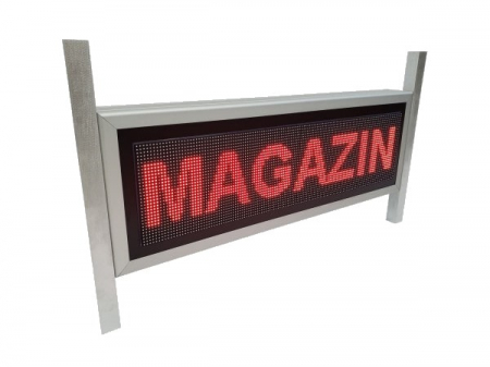 Reclame Magazin - Reclama luminoasa LED pentru MAGAZIN, dimensiuni 730mm x 250mm, P5 RGB