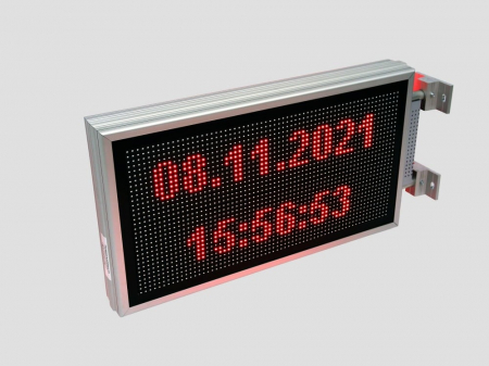 Reclama luminoasa LED pentru MAGAZIN dubla fata, dimensiuni 730mm x 410mm, P10 LED-uri rosii [12]