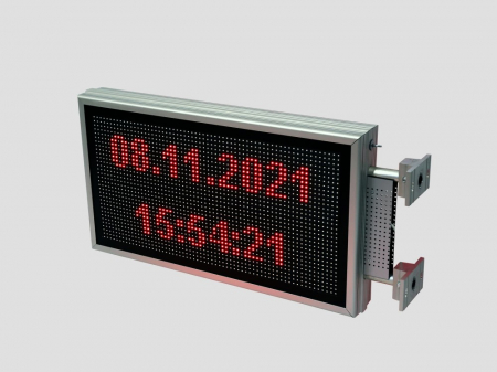 Reclama luminoasa LED pentru MAGAZIN dubla fata, dimensiuni 730mm x 410mm, P10 LED-uri rosii [4]