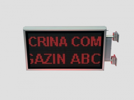 Reclama luminoasa LED pentru MAGAZIN dubla fata, dimensiuni 730mm x 410mm, P10 LED-uri rosii [17]