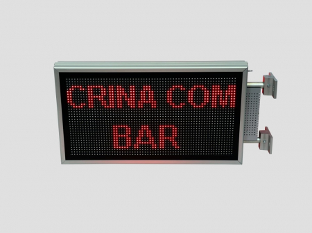 Reclama luminoasa LED pentru MAGAZIN dubla fata, dimensiuni 730mm x 410mm, P10 LED-uri rosii [15]