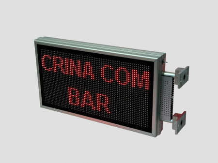 Reclama luminoasa LED pentru MAGAZIN dubla fata, dimensiuni 730mm x 410mm, P10 LED-uri rosii [16]