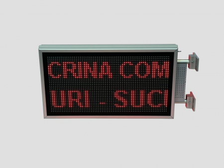 Reclama luminoasa LED pentru MAGAZIN dubla fata, dimensiuni 730mm x 410mm, P10 LED-uri rosii [13]