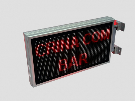 Reclama luminoasa LED pentru MAGAZIN dubla fata, dimensiuni 730mm x 410mm, P10 LED-uri rosii [6]