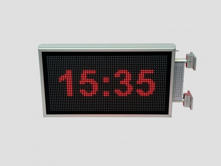 Reclama luminoasa LED pentru MAGAZIN dubla fata, dimensiuni 730mm x 410mm, P10 LED-uri rosii [10]