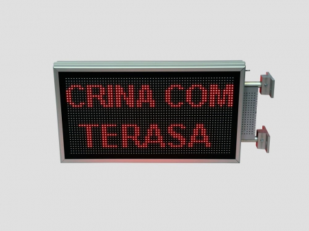 Reclama luminoasa LED pentru MAGAZIN dubla fata, dimensiuni 730mm x 410mm, P10 LED-uri rosii [3]