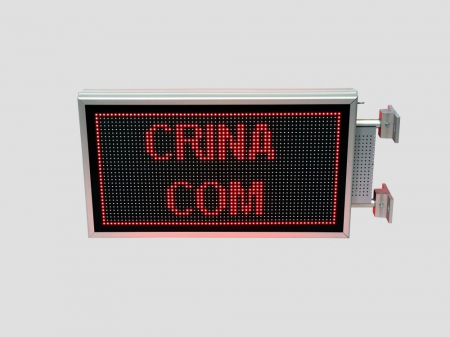 Reclama luminoasa LED pentru MAGAZIN dubla fata, dimensiuni 730mm x 410mm, P10 LED-uri rosii [7]