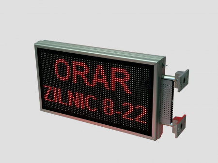 Reclama luminoasa LED pentru MAGAZIN dubla fata, dimensiuni 730mm x 410mm, P10 LED-uri rosii [11]