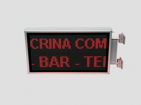 Reclama luminoasa LED pentru MAGAZIN dubla fata, dimensiuni 730mm x 410mm, P10 LED-uri rosii [18]