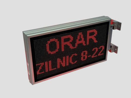 Reclama luminoasa LED pentru MAGAZIN dubla fata, dimensiuni 730mm x 410mm, P10 LED-uri rosii [20]