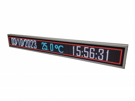 Reclama luminoasa LED pentru MAGAZIN model FULL COLOR, dimensiuni 2010mm x 250mm, LED-uri RGB, programabil de la calculator [2]