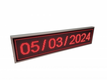 Reclama luminoasa LED pentru MAGAZIN model LED-uri rosii, dimensiuni 1690mm x 410mm, programabil de la calculator [3]