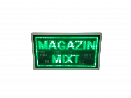 Reclama luminoasa LED pentru MAGAZIN model LED-uri verzi, dimensiuni 730mm x 410mm, programabil de la calculator [4]