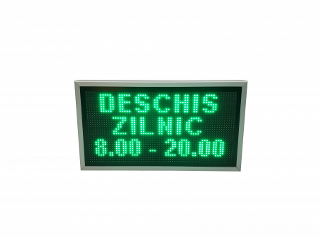 Reclama luminoasa LED pentru MAGAZIN model LED-uri verzi, dimensiuni 730mm x 410mm, programabil de la calculator [1]