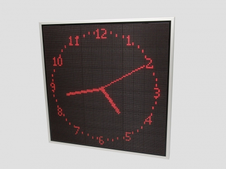 Reclama luminoasa LED pentru PENSIUNE, dimensiuni 1050mm x 1050mm, P10 LED-uri ROSII [5]