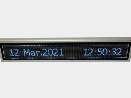 Reclama luminoasa LED pentru PENSIUNE, dimensiuni 1370mm x 250mm, P5 FULL COLOR [1]