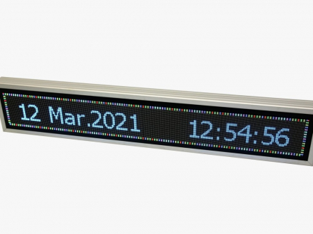 Reclama luminoasa LED pentru PENSIUNE, dimensiuni 1370mm x 250mm, P5 FULL COLOR [6]