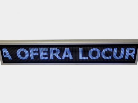 Reclama luminoasa LED pentru PENSIUNE, dimensiuni 1370mm x 250mm, P5 FULL COLOR [7]