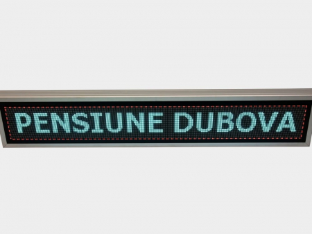 Reclama luminoasa LED pentru PENSIUNE, dimensiuni 1370mm x 250mm, P5 FULL COLOR [3]