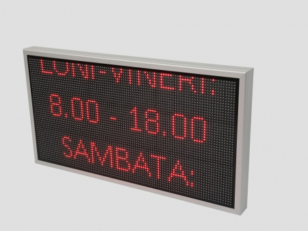 Reclama luminoasa LED pentru PIESE AUTO, dimensiuni 1050mm x 570mm, P10 LED-uri rosii [7]