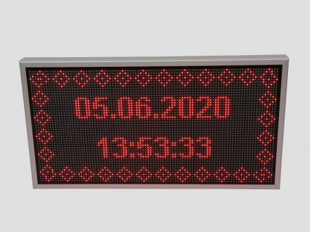 Reclama luminoasa LED pentru PIESE AUTO, dimensiuni 1050mm x 570mm, P10 LED-uri rosii [8]