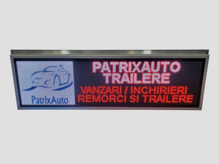 Reclama luminoasa LED pentru PIESE AUTO, dimensiuni 1370mm x 410mm FULL COLOR P5 LED-uri RGB [7]