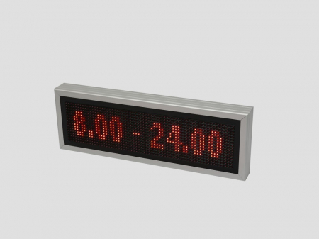 Reclama luminoasa LED pentru PIZZERIE, dimensiuni 730mm x 250mm, P10 LED-uri rosii [7]