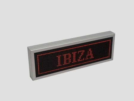 Reclama luminoasa LED pentru PIZZERIE, dimensiuni 730mm x 250mm, P10 LED-uri rosii [13]