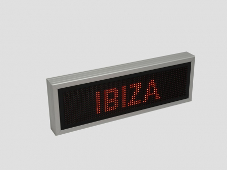 Reclama luminoasa LED pentru PIZZERIE, dimensiuni 730mm x 250mm, P10 LED-uri rosii [16]