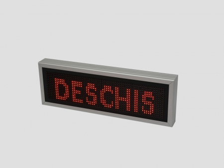 Reclama luminoasa LED pentru PIZZERIE, dimensiuni 730mm x 250mm, P10 LED-uri rosii [11]