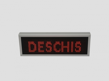 Reclama luminoasa LED pentru PIZZERIE, dimensiuni 730mm x 250mm, P10 LED-uri rosii [1]