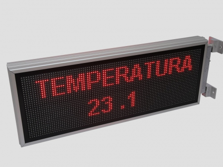 Reclama luminoasa LED pentru RESTAURANT, dimensiuni 1050mm x 410mm, DUBLA FATA, P10 LED-uri rosii [4]