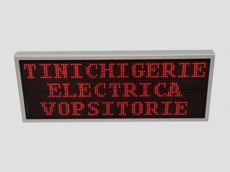 Reclama luminoasa LED pentru SERVICE AUTO, dimensiuni 1050mm x 410mm, P10 LED-uri rosii [6]