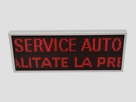 Reclama luminoasa LED pentru SERVICE AUTO, dimensiuni 1050mm x 410mm, P10 LED-uri rosii [1]
