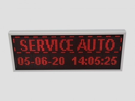 Reclama luminoasa LED pentru SERVICE AUTO, dimensiuni 1050mm x 410mm, P10 LED-uri rosii [8]