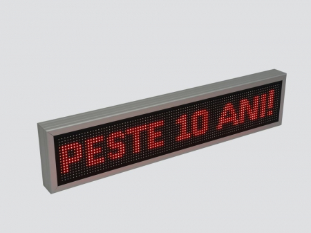 Reclama luminoasa LED pentru VULCANIZARE, dimensiuni 1050mm x 250mm P10 LED-uri rosii [13]