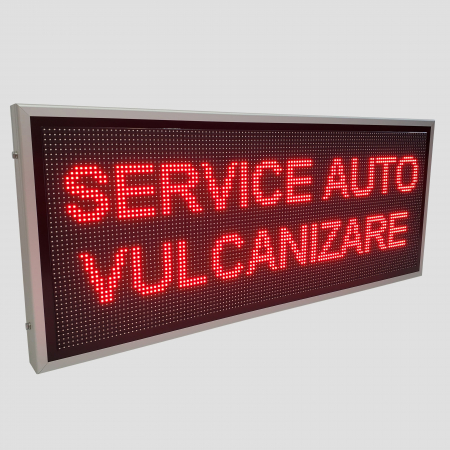Reclama luminoasa LED pentru VULCANIZARE, dimensiuni 1370mm x 570mm P10 LED-uri rosii [4]