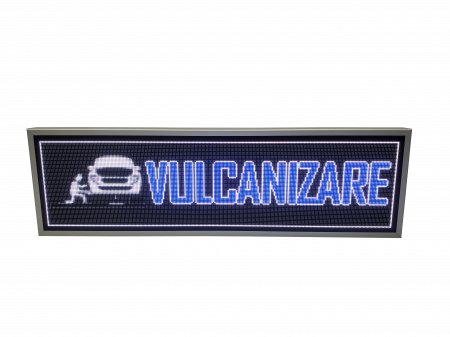 Reclama luminoasa LED-uri pentru VULCANIZARE, dimensiuni 1370mm x 410mm model RGB [1]