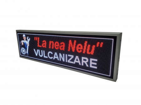 Reclama luminoasa LED-uri pentru VULCANIZARE, dimensiuni 1370mm x 410mm model RGB [3]