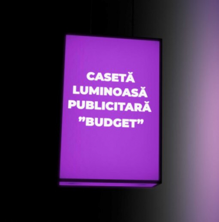 Produse - 411 Caseta publicitara cu fata flexibila low cost